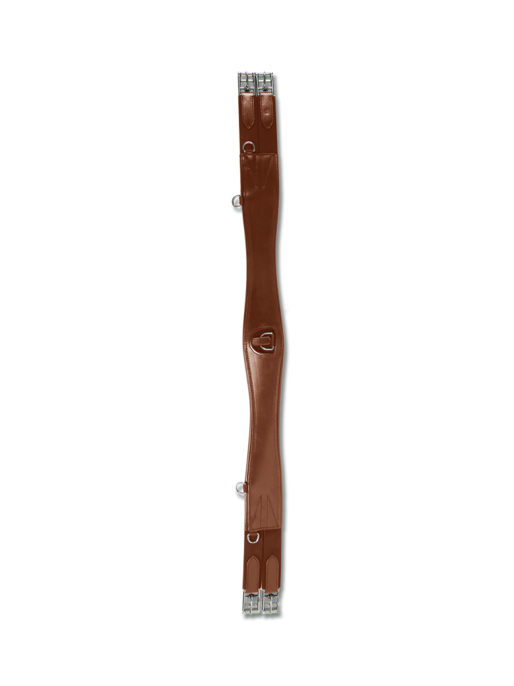 Leather girth Elastic Waldhausen