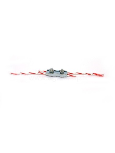 Electric fence line connector, 5.5mm/2.5mm