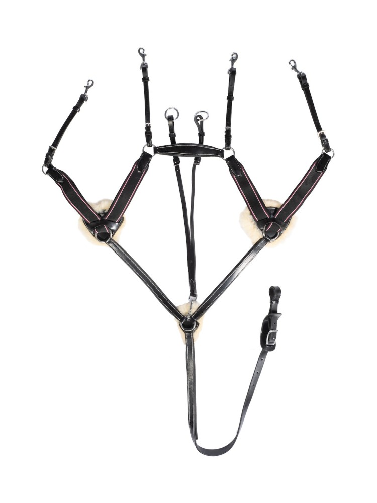 Breastplate martingale Lambswool HKM