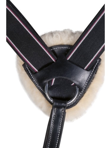 Breastplate martingale Lambswool HKM