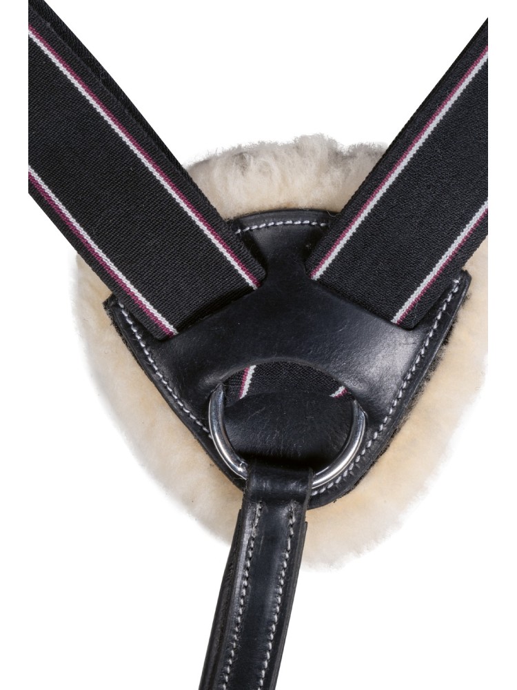 Breastplate martingale Lambswool HKM