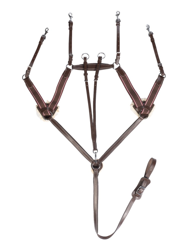 Breastplate martingale Lambswool HKM