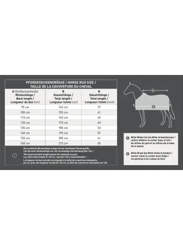 Tunrout rug Artic 300g 600D Waldhausen