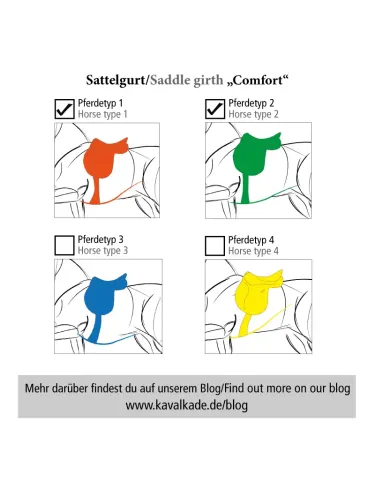 Girth Comfort Elastic Oiled Leather Kavalkade