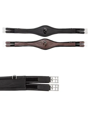 Girth Comfort Elastic Oiled Leather Kavalkade