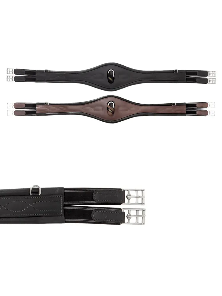 Girth Comfort Elastic Oiled Leather Kavalkade