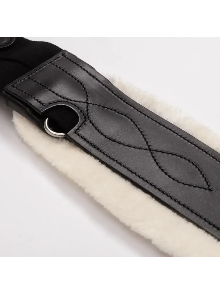 Girth Oiled Leather Casper Fur Elastic Kavalkade