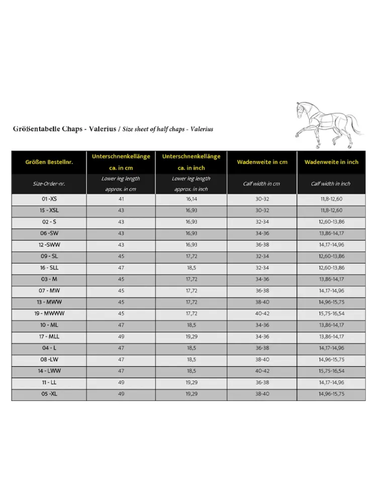 Half chaps Valerius Kavalkade