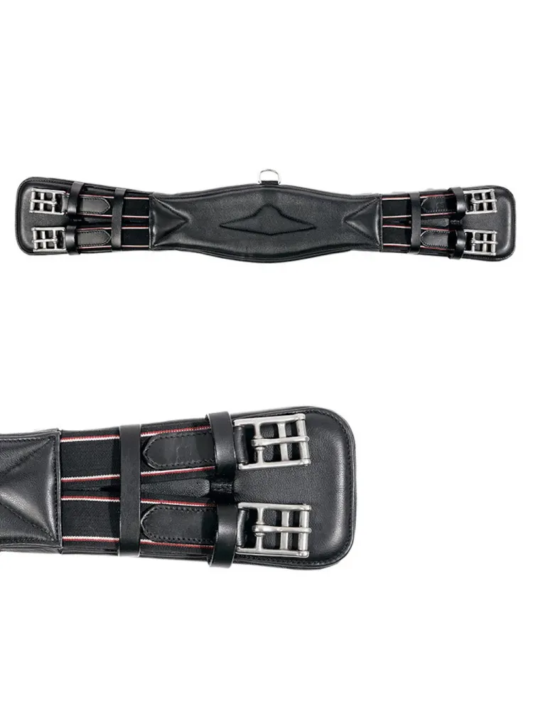 Short girth Soft Leather Classic Elastic Kavalkade