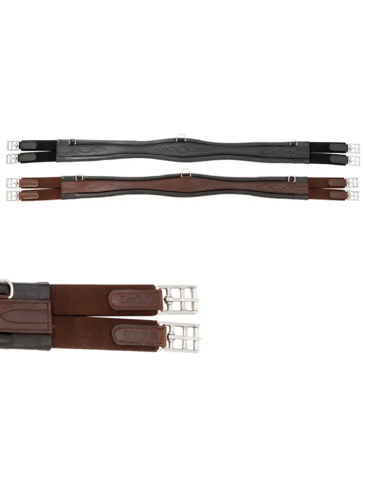Girth Oiled Leather Classic Elastic Kavalkade
