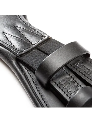 Short girth Oiled Leather Casper Elastic Kavalkade
