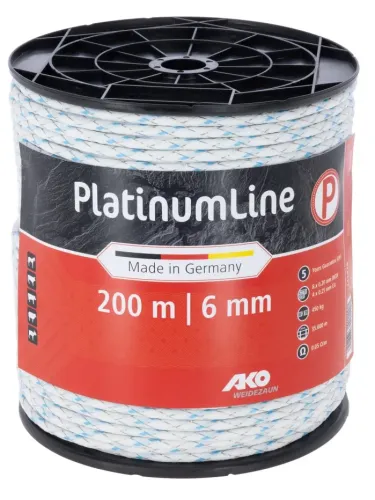 Elektrikarjuse taraköis AKO PlatinumLine köis 6mm/200m