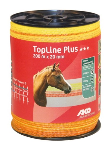 Tape TopLine Plus Yellow/orange 20mm/200m AKO