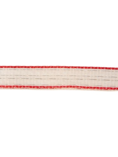Tape TopLine Plus White/red 20mm/200m AKO