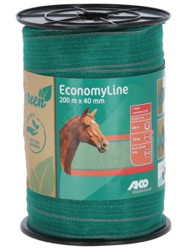 Tape EconomyLine Green/grey 40mm/200m AKO