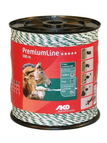 Poly Wire PremiumLine White/green 500m AKO