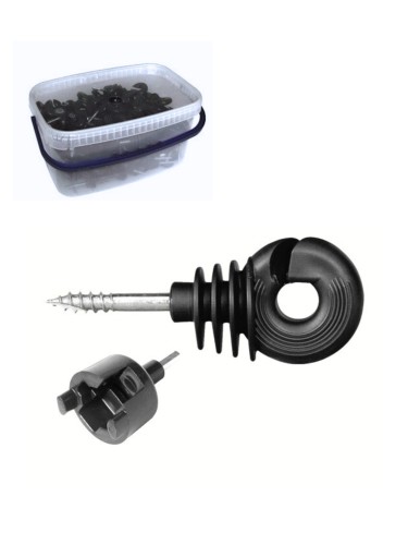 Ring insulators STRONG in a plastic bucket 150 pcs + installation tool