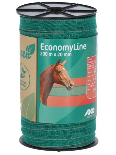 Tape EconomyLine Green/grey 20mm/200m AKO