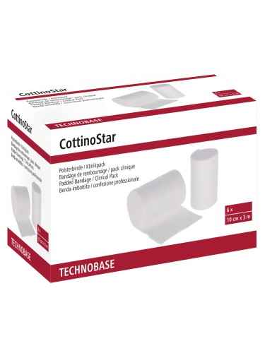 Padded Bandage CottinoStar 10cmx3m TechnoBase 6pcs