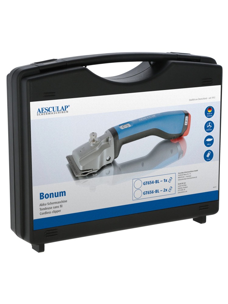 Battery-powered clipper Bonum 2x2.0Ah Aesculap