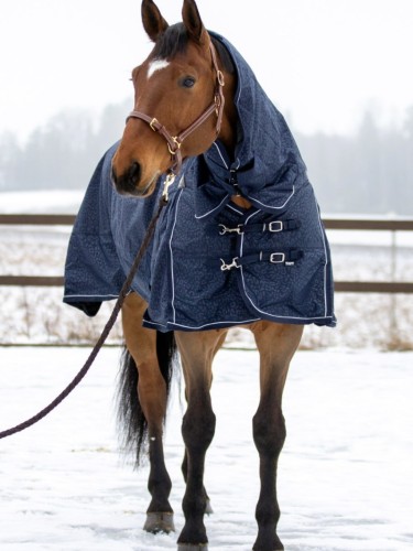Fullneck turnout rug Leopard 600D 200g Wahlstén