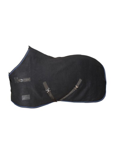 Wool rug Svart Heavy Wool black-navy Wahlstén