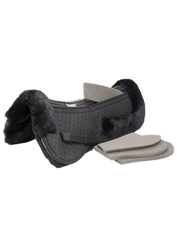 Half pad Elite Sheepskin Black Wahlstén